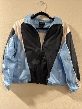 Lavon Colorblock Blue Bomber Jacket